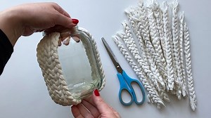 DIY 🌺 How to recycle glass jar into a vase at home