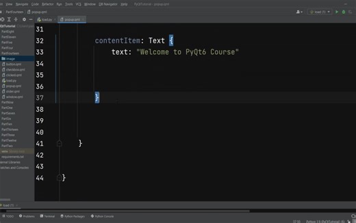 PyQt6可视化编程 14-006 Popup In QtQuick Controls