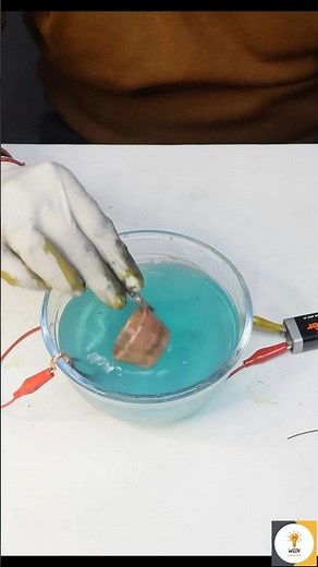 copper electroplating on plastic parts #shorts