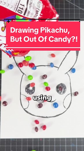 How to Draw Pikachu Using Candy Art Techniques