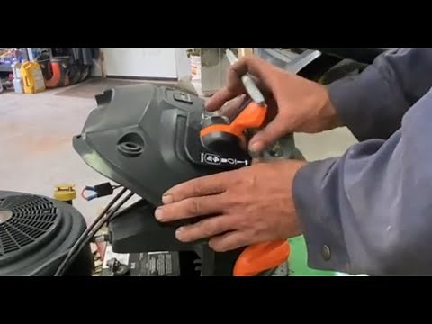 How to swap out a single throttle cable controller to a dual cable on a D110 John Deere Lawn Tractor