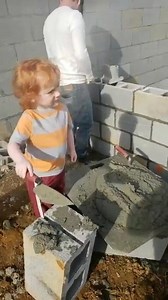 📽️ by Kris Pendley: Giving the little man an early impression of MARSHALLTOWN tools. He will be one skilled mason someday. We wish the best for JJ's future! #masonry | Marshalltown Company