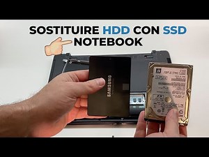Replacing a hard drive with an SSD on a notebook