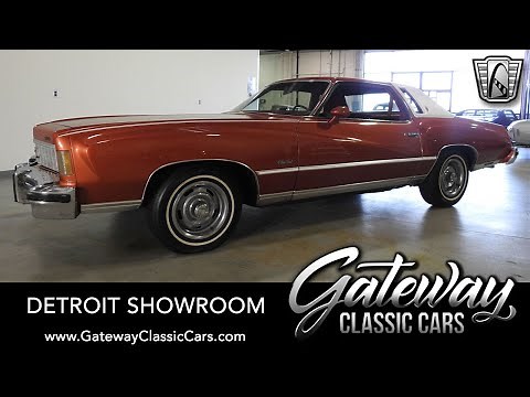 1975 Chevrolet Monte Carlo for sale Gateway Classic Cars of Detroit Stock#1691DET