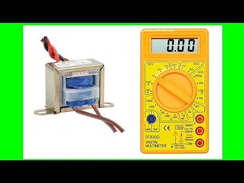 How to test an electrical transformer with a digital multimeter
