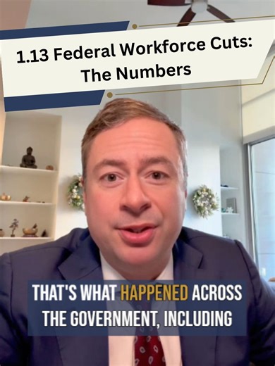 1.13 A 10% federal workforce drop in one year isn’t just a headline—it changes your workload, your mission, and your stress level. The New York Times broke down new OPM data showing where the cuts hit hardest and where staffing actually grew. If your office feels hollowed out, this data helps explain why. This is general information, not legal advice for your specific situation—talk to a qualified attorney about your facts. Comment your agency and what you’re seeing, and share this with a cowork
