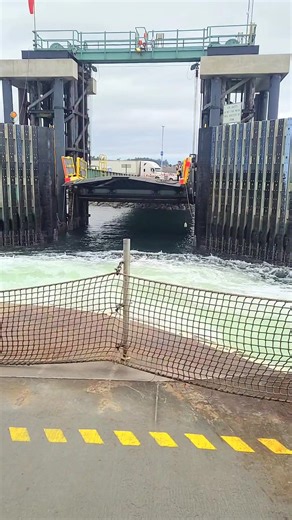 The ferry, Kennewick arrival at Keystone Whidbey Island, Washington. You can feel the power of a smooth landing | Good Dad Bad Man