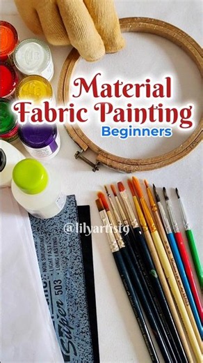 Fabric Painting Material For Beginners| Complete Guide