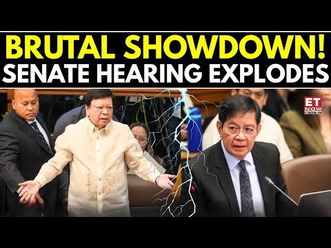 Philippines Senate Live: BRUTAL SHOWDOWN! Senate Hearing Explodes On Camera | ET Now | Latest News