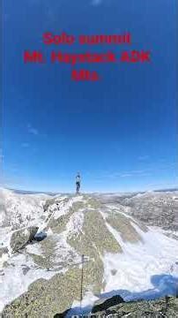 Mt Haystack. solo summit.ADK Mts. #ADKRANDYB