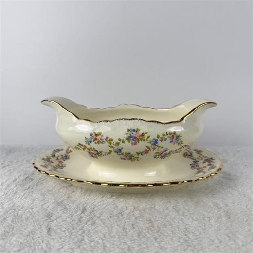 Vintage Pope Gosser Blue Belle Gravy Boat - Etsy