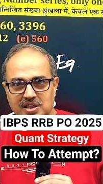 IBPS RRB PO Pre 2025 | How To Attempt Quant Paper | Ultimate Strategy 🎯🔥 | Amar Sir