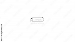 HUD element - decoding key with code lines scrolling.