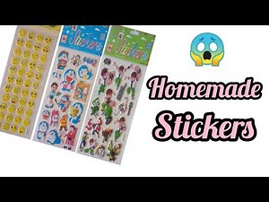 How To Make Sticker At Home//Diy Homemade Stickers Step By Step//Easy Stickers Making At Home//Diy