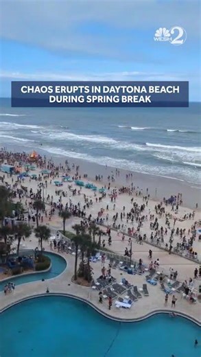 Chaos erupts in Daytona Beach during Spring Break