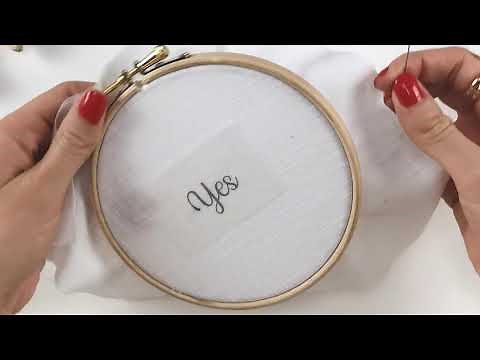 Commencer sa broderie avec le papier magique | DIY Broderie