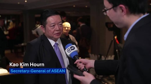 ASEAN secretary says the US and China should work together for global peace