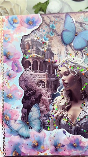 Creating a Snow Princess Junk Journal