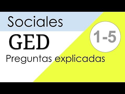 GED Social Studies in Spanish practice questions with explanation