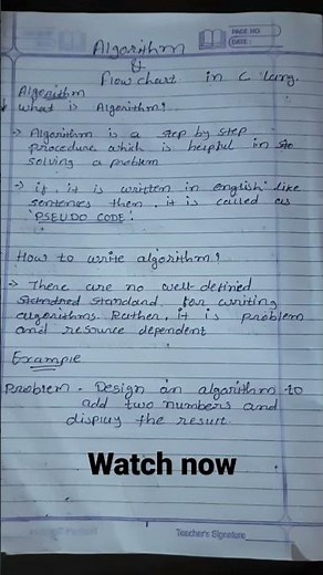 10 minutes me sikhe algorithm and flow chart