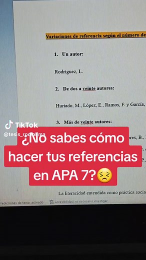 ¡Referencia tus fuentes en APA 7° ASÍ!🔥 #estudianteuniversitario #referenciabibliografica #citasyreferencias #cita #Referencia #tipsparatesis #investigación #escrituraacadémica #investigacióncientífica #articulocientifico #tipsparatesis #APA #APA #apa7 #apa7thedition #apa7ma #apa7maedicion #apa7edicion #rociolimatesis #mitesisdeexito #rociolima #comohacerunatesis #mitesisdeéxito @Tesis_RocioLima