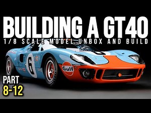 Building the DeAgostini Ford GT40 1/8 scale model | Stage 8 - 12 | Unboxing & Assembly Guide