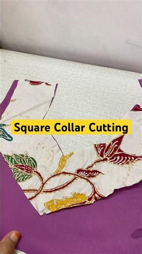 How to Cut a Square Collar Layer Neatly and Accurately! #shorts #tutorial #sewing