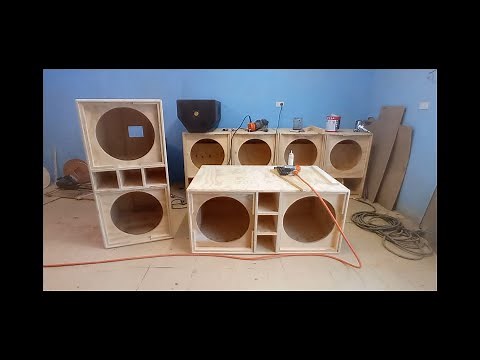 Fabricacion de bafles para subwoofer doble 18 pulgadas tipo bassboos