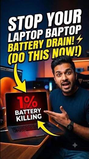 Stop Your Laptop Battery Drain! (Do This NOW) ⚡