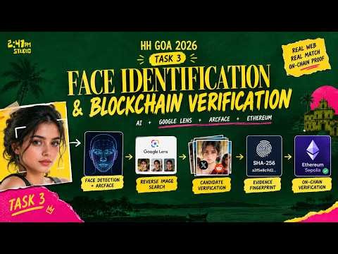 Face Verification + Blockchain | HH Goa 2026 Task 3 | AI + Google Lens + ArcFace