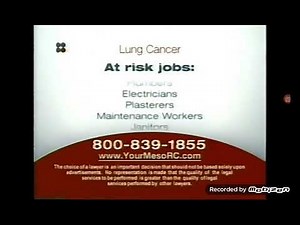2011 SOKOLOVE LAW TV COMMERCIAL LUNG CANCER