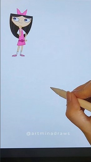 How to Draw Phineas and Ferb Isabella Step by Step #drawingtutorial #stepbystep #cuteart #animeart