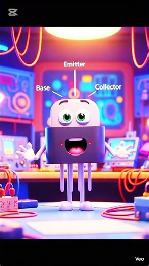 Transistor Kya Hai? ⚡ | 3 Pin Ka Magic | Cartoon Me Samjho | #Shorts