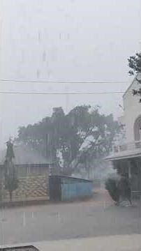 DM Veng Church Campus view from DMVYC Library/Study hall , Sunday School building (Shower of rain)