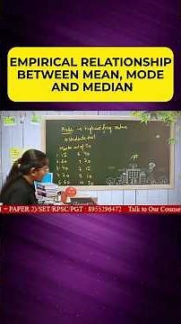 Empirical Relationship between Mean, Mode and Median #mean #mode #median #ugcnetcommerce