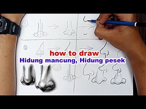 CARA MENGGAMBAR HIDUNG part 1 || Bentuk
