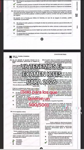 Examen ICFES 2026: Prepárate para un 500/500
