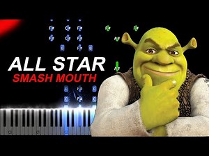 Smash Mouth - All Star From Shrek Piano Tutorial