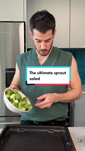 Hearty Sprout Salad with Green Tahini Dressing Recipe