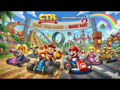 MARIO KART DO CRASH JA JOGO?