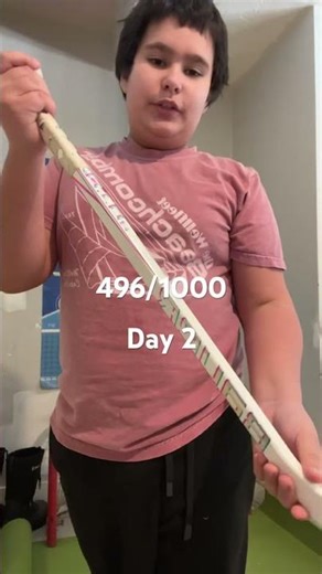 Day 2 of taking a shot on a mini net till 1000 subs