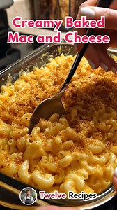 Creamy Baked Mac and Cheese 🧀🍝 This Creamy Baked Mac and Cheese is the ultimate comfort food, rich, cheesy, and perfectly baked with a golden, crispy topping. It’s creamy inside, crunchy on top, and absolutely irresistible for any meal or holiday table! Ingredients: For the Pasta: 1 lb elbow macaroni (or any short pasta) 1 tbsp salt (for boiling water) For the Cheese Sauce: 4 tbsp butter 4 tbsp all-purpose flour 4 cups whole milk (warm) 2 cups shredded sharp cheddar cheese 1 cup shredded mozza