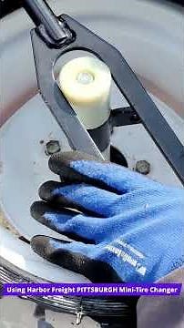 Tricks to Getting Tractor Tire Onto Rim #tractor #tires #shorts #diy