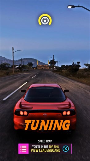 Mazda RX-7 Stock vs Tuning | EXTREME RAMP BRAKE TEST 🛑🚀 | Forza Horizon 5 #shorts #forzahorizon5