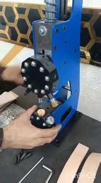 Turret Head Snap Button Press #automobile #machine#diy #leather #leathercraft
