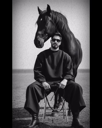 Alie Alkurdi on Instagram: "⁨🐺♟️ . . . . . . . #explorer #reel #syria #horse #blackandwhite⁩"