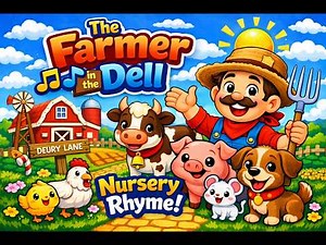 🎵 The Farmer in the Dell | 10 Minutes Nursery Rhymes for Kids | Baby Songs & Sing Along