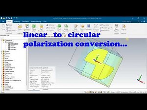Linear-to-Circular Polarization Converter Based on Anisotropic Meta surface cst studio suite
