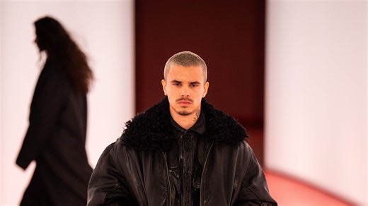 A Leather-Clad Romeo Beckham Just Made His London Fashion Week Debut