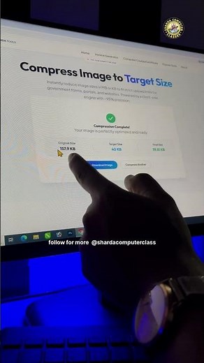 Convert Image Size in 1 Sec ⚡ | MB to KB Trick 🤯 #Shorts #viral #pc #mbtokb